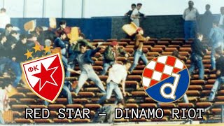 The Most Peaceful Football Match in the Balkans  Red Star vs Dinamo Zagreb RIOT [upl. by Anahsek883]