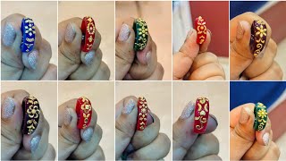 Gold pola finger rings light weight designs [upl. by Akinad]