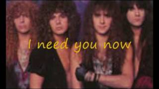 i need you now lyrics by firehouse [upl. by Dewhirst]