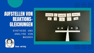 Aufstellen von Reaktionsgleichungen  Synthese und Analyse von Wasser  mit Deutung [upl. by Yenttihw]