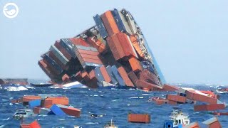 Losing More than 1800 Containers The Most Epic Large Container Ship Disaster Costs  Billions [upl. by Ssilb]