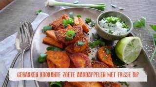 RECEPTVIDEO Krokante Zoete aardappel [upl. by Sheaff]