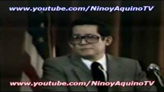 NINOY AQUINOs memorable speech 59 in Los Angeles 2151981 [upl. by Oinotnaocram]