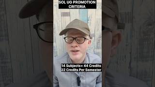 SOL 1st Semester Promotion Criteria Explain solupdates [upl. by Owens]