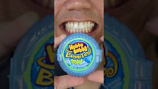 ASMR HUBBA BUBBA BUBBLE TAPE AWESOME SOUR BLUE RASPBERRY Gum [upl. by Ananna]