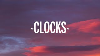 Coldplay  Clocks Lyrics [upl. by Calloway927]