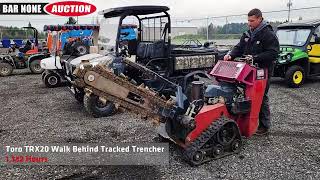 Toro TRX20 Walk Behind Tracked Trencher [upl. by Ahtaga]