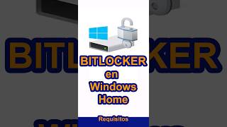 BITLOCKER en Windows 10 HOME technology tips dyi [upl. by Conney]