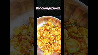 Dondakaya pakodi recipedondakaya frycurryfoodviral [upl. by Giacamo]