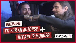 THY ART IS MURDER  FIT FOR AN AUTOPSY  Interview at Impericon Festival 2023 [upl. by Atnuhs33]