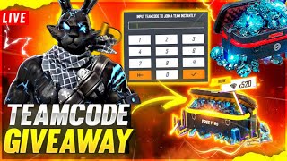 FREE FIRE LIVE  REEDEM CODE GIVEAWAY FF LIVE GIVEAWAY  CUSTOM ROOM  FF GIVEAWAYlokeshgamer [upl. by Meares466]