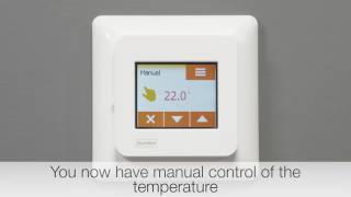 NGTouch Underfloor Heating Thermostat Manual Mode [upl. by Ahsratan]