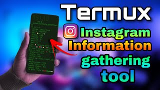 instagram information gathering tool  instagram tool termux  termux basic commands  termux [upl. by Nichol]