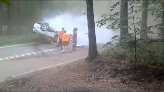 Mariusz Stec Sopot 2011 wypadek Rally crash [upl. by Annaesor]