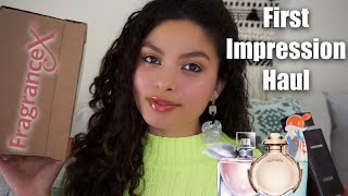 FRAGRANCEX PERFUME HAUL 2020  First Impressions amp Unboxing  itsMJ [upl. by Mapes]