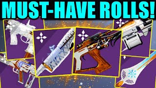 DONT MISS OUT  ALL Dawning 2023 Weapon GOD ROLLS you NEED [upl. by Nodnart]