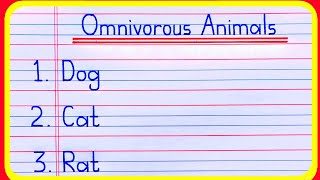 20 Omnivorous animals name  Omnivorous animals  Omnivores animals  सर्वाहारी जानवरों के नाम [upl. by Cathy]