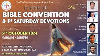 LIVE Divine Bible Convention amp 1st Saturday Devotion 5 October 2024 Divine UK [upl. by Jesh]