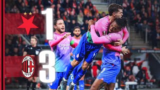 Through to the quarterfinals  Slavia Praha 13 AC Milan  Highlights Europa League Round of 16 [upl. by Eenahs]