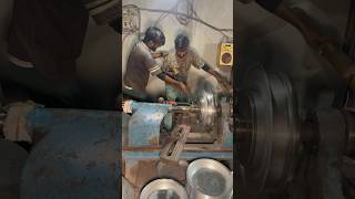 Stainless steel thaal making process shorts handmade viral [upl. by Jessie]