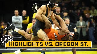 Oregon State at Iowa  Condensed Meet  Big Ten Wrestling  Nov 19 2023 [upl. by Notliw652]