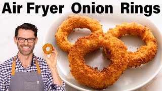 EASY Air Fryer Onion Rings Recipe [upl. by Eissej]