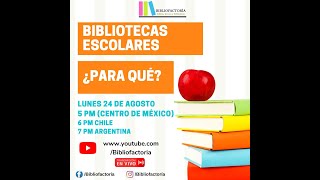 Bibliotecas escolares ¿para qué [upl. by Nawaj231]