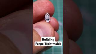 Building Forge Techmaids ASMR miniatures chaos wargames grimdark tabletopgaming assembly [upl. by Godbeare]