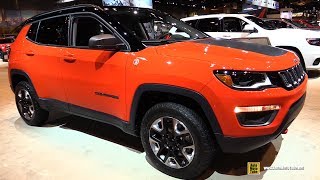 2018 Jeep Compass Trailhawk  Exterior and Interior Walkaround  2017 Chicago Auto Show [upl. by Dodge]