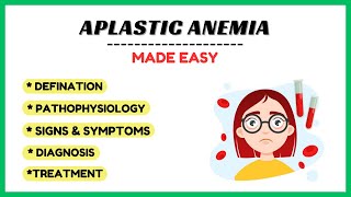 Aplastic anemia causes symptoms diagnosis treatment management pathology made easy [upl. by Beattie651]