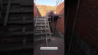 Dog Legged Staircase construction for Residential House in Nepal kharelconstructions [upl. by Arat]