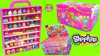 Surprise Mystery Blind Bag Shopkins Season 4 Full Box amp Collectors Display Case  Cookieswirlc Video [upl. by Thanasi]