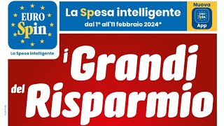 Volantino EUROSPIN🛒dal 1 all11 Febbraio 2024 [upl. by Euqinue344]