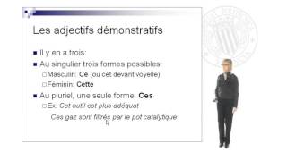 Adjectifs et pronoms démonstratifs  2132  UPV [upl. by Maison]