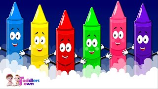 Crayons Color Song  Nursery Rhymes For Kids  Learn Colors [upl. by Shaylynn400]