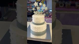 2 step cake design  cake design  cake decoration  cake cakedecorating cakedesign cakes [upl. by Selinda]