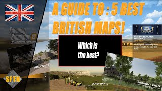 TOP 5 BRITISH Maps  So far  Farming Simulator 19  mod review [upl. by Aluap]