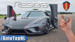 Koenigsegg Regera REVIEW on TEST TRACK by AutoTopNL [upl. by Templia]