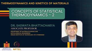 Concepts of Statistical Thermodynamics  2 [upl. by Elata958]