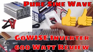 GoWISE Power PS1001 Pure SINE Wave Inverter 600W Review [upl. by Lamont655]