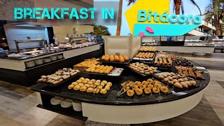 Breakfast in Bitacora Hotel Spring Hotel Tenerife Spain travel vlog [upl. by Sucam66]