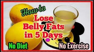 How to lose Belly Fat in 3 days Super Fast NO DIETNO EXERCISE Weight Loss Drink [upl. by Vincenta]