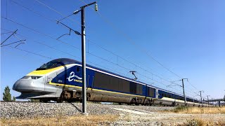 High speed Train  TGV Eurostar OUIGO Thalys in France [upl. by Wylma150]