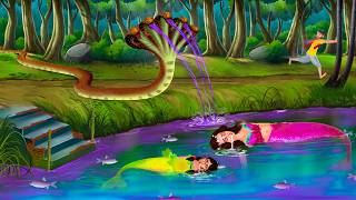 জলপরীর পুকুরে পঞ্চমুখী সাপ এসে  Jalpari O Bhuter Cartoon  Notun Bangla Golpo  Bengali Fairy Tales [upl. by Nalon]