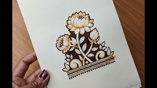 Lotus 3D  Mehendi Tutorial [upl. by Euqina]