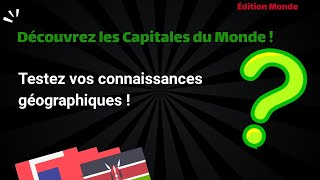 Défi Capitales  Testez vos connaissances  🏙️ [upl. by Icats]