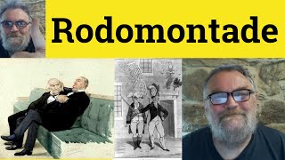 🔵 Rodomontade Meaning  Rodomontade Examples  Rodomontade Definition Describing People Rodomontade [upl. by Attekahs711]