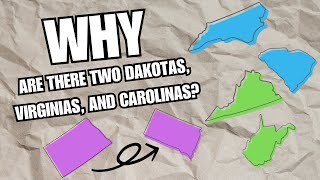 Why Are There Two Dakotas Virginias and Carolinas historyexplained funfacts [upl. by Auqkinahs]