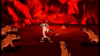 Rafikis martial arts scene from The Lion King 1994 [upl. by Ehcram]