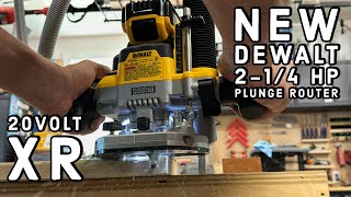 DEWALT 20v XR 214 HP Plunge Router DCW620b [upl. by Attelrak]